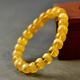 Nine-color cloud beeswax bracelet for men and women, gold twisted white nectar, old-type beads, beeswax loose beads, raw stone single bead pendant, amber beeswax bracelet, gold twisted honey bracelet, bead diameter about 8mm