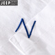 Jeep Spirit Herrenlinie Line Revers Kurzarm T-Shirt Lose Hemd Kragen Top Kleidung mit LED T-Cotton Line T-Shirt Line Sommer 9711 Weiß 3xl