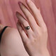 Fat Donglai purchased the same Tahitian black pearl ring, aurora malachite green 18 gold diamond, round seawater pearl, malachite green pearl 10mm