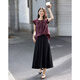 
Demana [natural linen cotton bamboo joint cloth] summer elegant style lace sleeveless shirt water drop button shirt women's top
