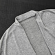 Meiyang (Meiyang) Coupper du papier cardigan acide acétique philosophie de flux d'acide de traction et gris antibactérien L