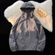 Herren 2024 Neues Sommer Dünner Outdoor-Drei-in-One-Jacke Soft Shell Mountain Climbing Anzug für Frauen winddes Bergsteigen 6628 Meter Weiß [gleicher Stil für Männer und Frauen] [Drei-in-Eins-M