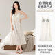 Shuo Gu Jin (SHUO GU JIN) official modal nightgown for women with breast pads for summer cool and thin long styles for wearing outside comfortably loose five-quarter sleeves XX-12004D M