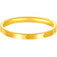 Laomiao gold ring for women, gold ring, glossy four-leaf clover ring, small gram, heavy tail ring, gift for girlfriend and wife, 14#, about 1.03g (four-leaf clover model)