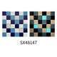 Dingyu Ligero de almacenamiento LIGHT PISMA MOSAICA Azul Gradiente Green Gradiente Luminoso Azulejos de decoración de la piscina de 25x25 mm SX48LW02
