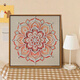 
Chinese style Songjin pearl painting DIY material package event oil painting intangible cultural heritage handmade decoration painting team building decoration hanging painting LL13570 [full color spray painting] send some drill pen 60*60cm thick solid wood inner frame + beautiful outer frame [