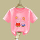
Remtin Girls Short Sleeve 2025 New Summer T-shirt Clothes Children's Summer Children's Clothes Fashionable Half Sleeve Pig White-JY695 Balloon Pig 100