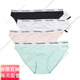 Calvin KleinCK专柜正品:舒适透气女士三角内裤:LOGO腰围官方旗舰 QD3892-601/602波尔多红:高腰三 S