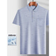 
CEO Yageol ice silk lapel short-sleeved T-shirt for middle-aged men's casual POLO shirt summer thin ice silk-9851 gray real pocket M 48/165