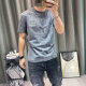 2025 summer new trendy brand full of cartoon printed short-sleeved T-shirt for men slim and trendy versatile short T-t shirt QP Lu Erjiu829 white L