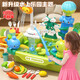 Live stone children's dishwasher toys to play with water, electric water, dishwasher table, house kitchen toys, girls birthday gifts, unicorn pink dishwasher [rechargeable version] Children's Day gifts