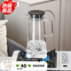 
Qilicai high-value anti-frying cold water kettle glass cold water kettle large capacity family living room water utensils boiling water single pot 1449ML transparent single pot