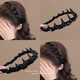 
Rhinestone Louis Paris Princess Headband Women's 2025 New Fluffy High Skull Headband Hair Crack Artifact Hair Card Black Black Bead Hairband