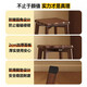Arctic tree solid wood stool home stackable living room spare dining table stool high-end dressing stool wood square bench