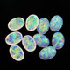 Everlasting Leaf Opal Stone Egg Shape Flat Bottom Plain Artificial Gemstone OPAL Oval Ring Face 10*12mm