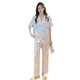 Langsha Peach Lace Pyjamas für Frauen im Sommer Ice Seidely Short-Ärmel-Hosen Süßes Zuhause YFY-9905# Kurzärmelige Hosen M Empfohlen 80-100jin [Jin ist 0,5 kg]