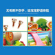 Shantoulin Village Train Toys Trackautautautauton Musik Set Kinder kleines Spielzeug 1 -Jährige 6 Säuglingsbabygeschenk 2 Stück Zug Track Jungle Musik Set + Regenbogen