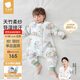 Betis baby sleeping bag spring and autumn bamboo cotton gauze baby pajamas split-leg children's anti-kick sleeping bag front 6 rear 4 Linglu M