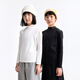 Annil Annil children's clothing for boys and girls mid-collar long-sleeved T-shirt 2025 autumn new solid color bottoming shirt