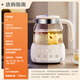 SUPOR health pot all-glass kettle office mini tea maker stew all-in-one teapot household flower teapot small thermostatic pot 0 glue health electric kettle touch + 304 stainless steel filter 1L 10Y02Q
