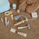 Figani Children's Solid Wood Doctor Toy set pour jouer à la maison stéthoscope bébé fille garçon cadeau d'anniversaire