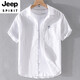 Jeep Spirit Herren-Leinen Lappel mit kurzärärmigem T-Shirt lose Hemdkragen mit Kragen T-Cotton Leinen T-Shirt-Leinen Sommerkleidung Yunyi-9711 Yellow XL 135Jin [Jin gleich 0,5 kg] ungefähr