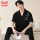 
Cat Man (MiiOW) pajamas men summer pure cotton short-sleeved trousers thin men's cute cartoon 2025 new student home clothing set Flagship store-694 L