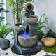 Nouveau Garden Waterscape Courtyard Décoration Ornements Crystal Ball Fortune Fountain Retro Fluit Water Ornements Circulation Eau 6627