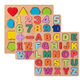 
Digital letters hand-grabbing board panel wooden early education puzzle 2-6 year old children educational toys baby digital puzzle A+ [thickened] number + letters (storage bag) No Specifications