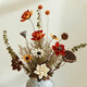 Frühlings- und Herbsternte High-End-Qualität getrockneter Blütenstrauß Real Blumen Wohnzimmer Innenausstattung High-End-Dekoration Ornamente Desktop Blütenarrangement Licht Luxus getrocknete Blume Kombination 12046 [ohne Vase]