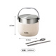 Ymer double-layer insulated bucket lunch box extra long bucket office workers and students with rice self-operated new stainless steel soup pot bowl