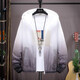 LA Summer Ice Silk Jacket Men's Sun Protection Vêtements à séchage rapide Contrôlements de protection du soleil Adolescents 9926 blanc et bleu M