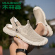 Mulinsen (Mulinsen) Sandalias para hombres de verano Batiras de playa sin deslizamiento sin deslizamiento.