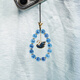 British Museum Swan Candy Heart Agate Blue Crystal Car Decoration Pendant Key Mobile Chain Men and Women's Best Friend Mid-Autumn Festival Gift
