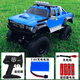 Burjuman Fernbedienung Pickup Kletterwagen Hochgeschwindigkeitskletterwagen Extra große Offroad-Pickup Pickup Fernsteuerung Spielzeugauto Kinder-Elektroautos Pickup Blau geliefert mit einer Reihe von Batterien