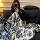 Double-sided velvet blanket quilt thickened cover blanket winter sheets dormitory single office double-layer milk velvet bed blanket ink painting 100*150cm baby blanket