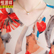 Hengyuanxiang (Hyx) Mutter Sommer kurzärmeligte Eiskleid modische großgröße mit mittleren und älteren Frauen lockerer Baucher-Gummiblühen Red MJL683 2XL [Vorgeschlagen 105-120jin [Jin gleich 0,5 kg]]