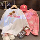Girls' shirts autumn 2025 new style children's long-sleeved plaid shirts trendy brand jackets medium and large children's tops pink 140