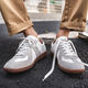 
New winter large-size men's shoes 46 German training shoes men's 47 sports and casual shoes plus fat 48 retro men's shoes 9715 white gray [main recommendation] 36