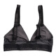 Calvin Klein American Women's Modal Cotton Triangle Cup Cup Crudeless BH Unterwäsche QF8240 Schwarz + Dunkelgrauer Stil 1-021 XS (Spot)