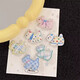 Cute hook-up Korean style cute plaid puppy hairpin women's side bangs hairpin hairpin hairpin headdress duckbill clip 6 pieces in the main picture, one for each style