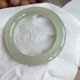 
Fat Donglai Xinjiang Hetian jade green white jade bracelet ice-type sunny water bracelet green jade sunny water bracelet gift for girlfriend 53-54mm fat round width 10mm