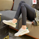 Belle-Ta Series Brands Small White Shoes de taille brisée pour femmes 2023 Spring Nouvelles chaussures pour femmes polyvalentes printemps et automne à semelles plates décontractées 1585 Camel 38 Sports Shoe Taille