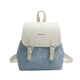 CALCULATE/KEEN CK women's bag college style niche backpack for women 2025 new fashion contrasting color travel commuter backpack for women blue