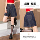 Tang Lion (Tonlion) 2025 Summer de estilo coreano para mujeres Versátiles de color sólido versátil pantalones de patas de cabeza directa para mujeres delgadas de mezclilla de línea brillante delgada