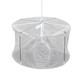 Fishing net, shrimp cage, fishing artifact, catching loach, eel cage, shrimp net cage, multifunctional folding fishing tool, fishing net, large single layer - white cloth round cage - 4 holes