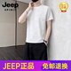 
JEEP SPIRIT Casual Sports Set Men's 2025 Summer Trendy Ice Silk Short Sleeve Shorts Paired Set 718 Black 2XL [141-160]
