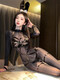 ROSELEX吊带丝袜包臀一体内衣纯欲性感睡衣透明情趣内衣后妈包臀御姐战袍 2件装【兔女连体衣】（送连身袜）+露背针织毛衣 160(M) 【建议体重80-100斤】现货速发