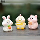 Full set of twelve zodiac ornaments desktop micro landscape decoration cute cartoon small animals children's doll birthday gift dragon baby