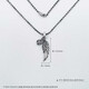 Laofu gold platinum necklace pt950 Wings of Freedom Feather Iron Blood Cross Set Chain as a birthday gift for girlfriend and wife, about 28.15g